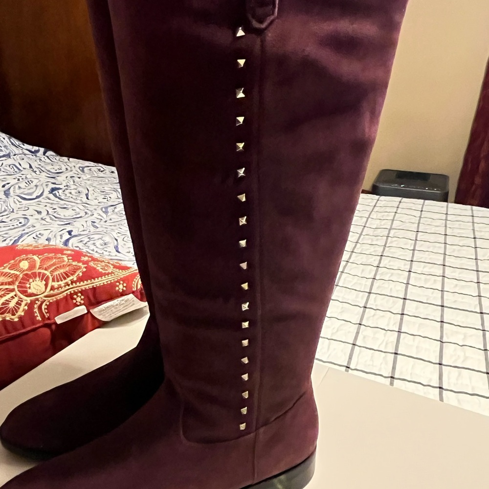 Marc Fisher Deep Purple Studded Winter Boots